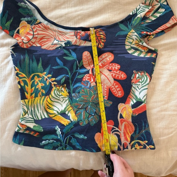 Maeve Tropical Print Women's Top - Picture 7 of 8